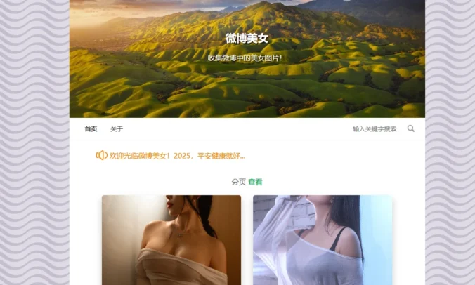 【亲测】微博美女图片采集站源码+3w图片数据分享