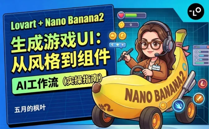 别再手绘了！用这套AI工作流，一键搞定游戏全套界面！