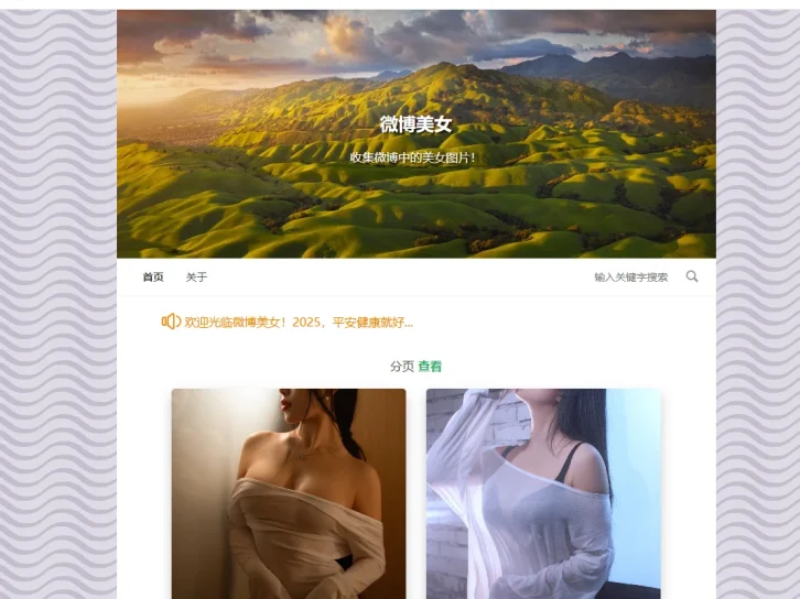 【亲测】微博美女图片采集站源码+3w图片数据分享