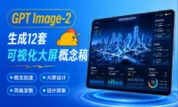 GPT Image-2 爆火后，我用AI生成了12套可视化大屏概念稿