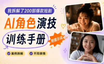 我拆解了200部爆款短剧，总结了这份AI角色演技训练手册！