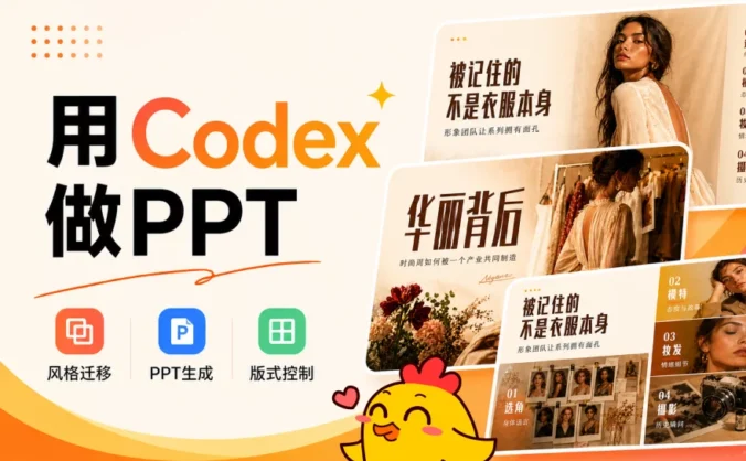 当我用Codex做PPT，这可能是目前最好的解法之一