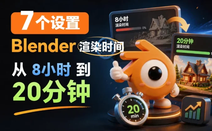 把Blender渲染时间从8小时砍到20分钟,我靠这7个设置!
