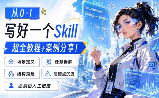如何从零开始写好一个Skill?保姆级教程+实战案例来了!