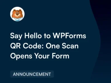 WPForms 新增内置二维码功能:线下扫码直达表单,免费版就能用