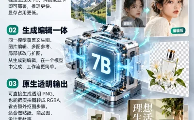 阿里开源 Qwen-Image-2.1 上手实测:生图修图抠透明底一个模型全包,3090 就能跑
