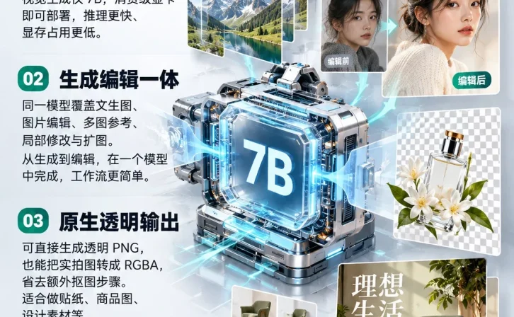 阿里开源 Qwen-Image-2.1 上手实测:生图修图抠透明底一个模型全包,3090 就能跑